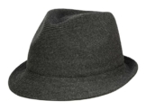 Kangol Cotton Rib Arnold Trilby Hut aus Stoff - black S/54-55 -