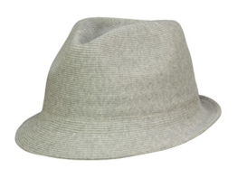 Kangol Cotton Rib Arnold Trilby Hut aus Stoff - grey S/54-55 -