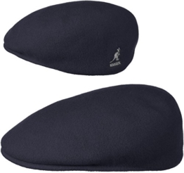 Kangol Herren Damen Mütze Schirmmütze Flatcap Original 504 | Schlägermütze mit Kultstatus 0258BC Schirmmütze Mütze (L/58-59 - blau) -