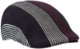 Kangol Herren Schiebermützen Conduit Stripe 507, Multicoloured (Burgundy), Large -