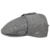 Kangol Herringbone Flatcap mit Ohrenklappen Schirmmütze Flatcap Schiebermütze (S/54-55 - grau) -