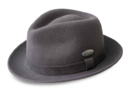 Kangol LiteFelt Hiro Trilby Filzhut Trilby Hut aus Wolle - darkgrey XL/60-61 -