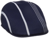 Kangol Multi Stripe 507 Flatcap Schirmmütze Schiebermütze Sportcap Sommercap Cap Kappe Mütze flat hat zomer cap (XL/60-61 - blau) -