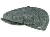 Kangol Tweed Ripley Ballonmütze Schirmmütze aus Wolle - grau S/54-55 -