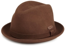 kangol Unisex, Trilby, LiteFelt® Player, GR. Small (Herstellergröße: Small), Braun (tobacco) -