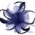 Kapmore Feather Fascinator Haar Clip Braut Headpiece Hochzeit Kopfbedeckungen für Frauen (One Size, Navy) -