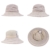 Kenmont Frauen Sommer aus Baumwolle mit breitem Holzprofil und Schnürung-Eimer, Sunset Beach Cap Hut, Beige, 22.44inches(57CM) - 