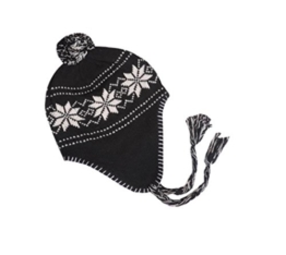 klassische Wintermütze Winter Mütze classic Design Schneeflocke -