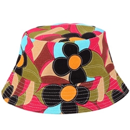 Kuyou Damen Sonnenhut Bucket Hat Fischerhut Strand Hut Mütze (#10) -