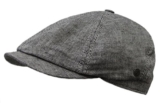 Leinen Flatcap grau meliert von bugatti 55 -