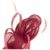 Lierys Antoina Fascinator Haarschmuck Anlasshut Haarreif für Damen Kinder Anlasshut Hochzeitshut Winter Sommer (One Size - dunkelrot) - 
