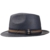 Lierys Blue Sportive Trilby Panamahut Fedora Hut Strohhut Panamastrohhut Fedora-Hut Sommerhut für Damen Herren Panamahut Trilby mit Einfass Frühjahr Sommer (L/59-60 - blau) -