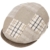 Lierys Capri Bic Patchwork Flatcap Schirmmütze Sportmütze Schiebermütze für Herren Baumwollcap Schiebermütze mit Schirm, mit Futter Frühjahr Sommer (57 cm - beige) - 