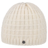 Lierys Checker Beanie Mütze für Damen Herren Pull On Herrenmütze mit Futter, mit Futter Herbst Winter (One Size - cremeweiß) -