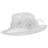 Lierys Clare Sinamay Damenhut Anlasshut Hut Strohhut Sommerhut Festtagshut für Damen Anlasshut Hochzeitshut Frühjahr Sommer (One Size - weiß) -