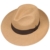 Lierys Classic Fedora Panamahut Hut Strohhut Panamastrohhut Sommerhut Sonnenhut Bogarthut für Damen Herren Panamahut Herrenhut Frühjahr Sommer (M/57-58 - camel) - 