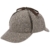 Lierys Deerstalker Tweed Cap Detektivmütze Kappe Jagdcap Wollcap Wintercap für Herren Cap mit Schirm, mit Ohrenklappen, mit Futter, mit Schirm, mit Ohrenklappen, mit Futter Winter Sommer (59 cm - - 