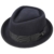 Lierys Fedora Pork Pie Hut Filzhut Wollfilzhut für Damen Herren Trilby Filzhüte mit Ripsband, mit Einfass Winter Sommer (L/58-59 - blau) - 