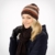 Lierys Glitter Pudelmütze für Damen Wintermütze Skimütze mit Futter, mit Futter Herbst Winter (One Size - orange) - 
