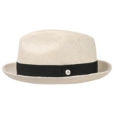 Lierys Herren Hut Eduardo Premium Panamahut 2 in 1 Trilby und Pork Pie 1198414 Panamahüte Panamastrohhut (M/56-57 - natur) -