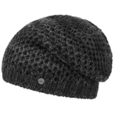 Lierys Honeycomb Beanie für Damen Herren Long Beanie Pull On mit Futter, Oversize, mit Futter, Oversize Herbst Winter (One Size - anthrazit) -