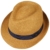Lierys Lavito Fine Trilby Hanfhut Strohhut Hut Strandhut Sommerhut Sonnenhut für Damen Herren Hanfhut Sommerhut mit Ripsband Frühjahr Sommer (One Size - hellbraun) - 