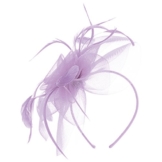Lierys Lianne Fascinator Haarschmuck Anlasshut Hochzeitshut Brauthut Harreif für Damen Anlasshut Hochzeitshut Winter Sommer (One Size - lila) -