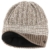 Lierys Mohair Twotone Strickmütze Beanie Wintermütze Damenmütze Herrenmütze Skimütze Mütze für Damen Herren Strickmütze Wintermütze mit Futter, mit Futter Herbst Winter (One Size - beige) - 