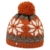 Lierys Snowflake Pudelmütze für Damen Herren Wintermütze Skimütze mit Futter, mit Futter, mit Futter Herbst Winter (One Size - orange) -