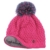 Lierys Strickmütze Multicolour Bommel Beanie für Damen Wintermütze Strickmütze mit Futter Herbst Winter (One Size - pink) - 