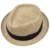Lierys Talico Seegras Porkpie Hut Sommerhut Strohhut Strandhut Sonnenhut Fedora für Damen Herren Sonnenhut Strohhut mit Ripsband Frühjahr Sommer (61 cm - schwarz) - 