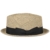 Lierys Talico Seegras Porkpie Hut Sommerhut Strohhut Strandhut Sonnenhut Fedora für Damen Herren Sonnenhut Strohhut mit Ripsband Frühjahr Sommer (61 cm - schwarz) -