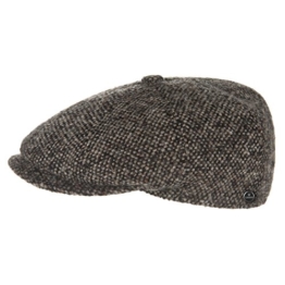 Lierys Tweed Schildmütze für Damen Herren Wollmütze Wollkappe mit Futter, mit Futter, mit Schirm, mit Schirm Herbst Winter (L/58-59 - braun) -
