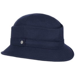 Lierys Wollhut mit Kaschmir Herrenhut Winterhut Fischerhut Outdoorhut für Herren Stoffhut Wollhut mit Futter, mit Futter, mit Futter Herbst Winter (62 cm - blau) -