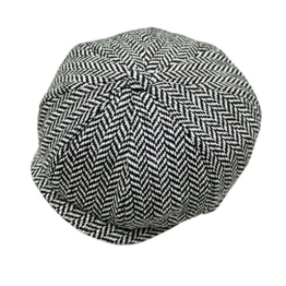 Liying Neu Unisex Klassicher Schirmmütze Schiebermütze Tweed Kappe Flat Cap Golfermütze Sportcap Winter Mütze Hut -