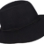 Loevenich Damen Filz Fedora Filzhut mit Krempe und modischem Ethnoband, Farbe: Schwarz - 