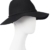 Loevenich Damen Filz Fedora Filzhut mit Krempe und modischem Ethnoband, Farbe: Schwarz - 