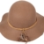 Loevenich Damen Filz Flapper Schlapphut mit Ethnoband, Farbe: Camel - 