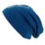 Long Beanie von Ella Jonte im hippen Oversize-Look blau mit Strass Totenkopf Baumwolle - 