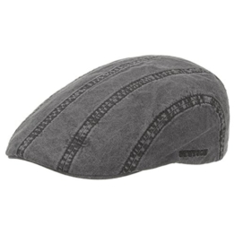 Madison Delave Flatcap by Stetson (M/56-57 - schwarz) -