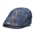 MAGIC UNION Unisex Stickerei Design Denim Jeans Flatcap Schiebermütze Gatsby Cap Golfermütze Schirmmütze -