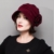 Maitose™ Frauen dekorative Blumen Wool Beret Red - 