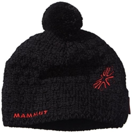 Mammut Damen Beanie Pommel, Black, One Size, 1090-01660-0001-1 -