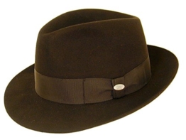 Faletony Zweifarbig Fedora Hut Panama Hut Wollhut mit breiter Krempe und Lederband Für Herren & Damen