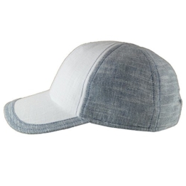 Mayser Cotton Linen Basecap Jimmy Weiss-Grau 59 -