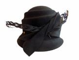 Mayser Damen Trachtenhut Glockenform Wollfilz 1279211-1206-8001 schwarz -