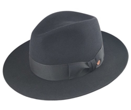 Mayser Fedora Haarhut Atos schwarz 59 -