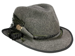 Mayser Hidda Trilby Damenhut Trachtenhut- anthrazit M/56-57 -