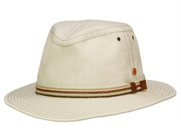 Mayser Menowin Traveller Hut mit UV-Schutz aus Baumwolle - grau/2052 58 -