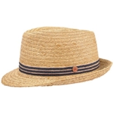 Mayser Samu Trilby Raffia Strohhut Sonnenhut Strandhut Sommerhut Hut Trilbyhut Strohfedora Strohhut Sommerhut (60 cm - natur) -